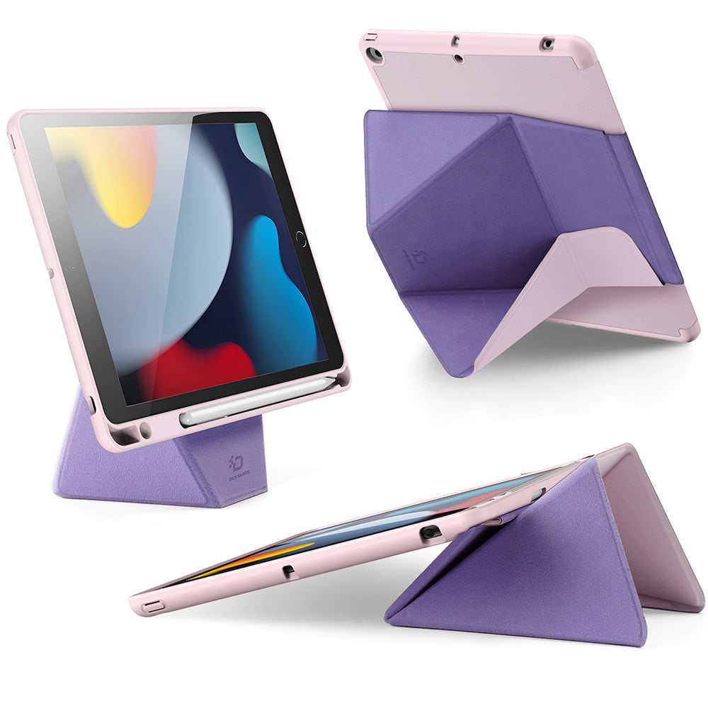 Schutzhülle mit Klappe für iPad 9/8/7 gen. 10.2 2021/2020/2019, Dux Ducis Vers, Rosa