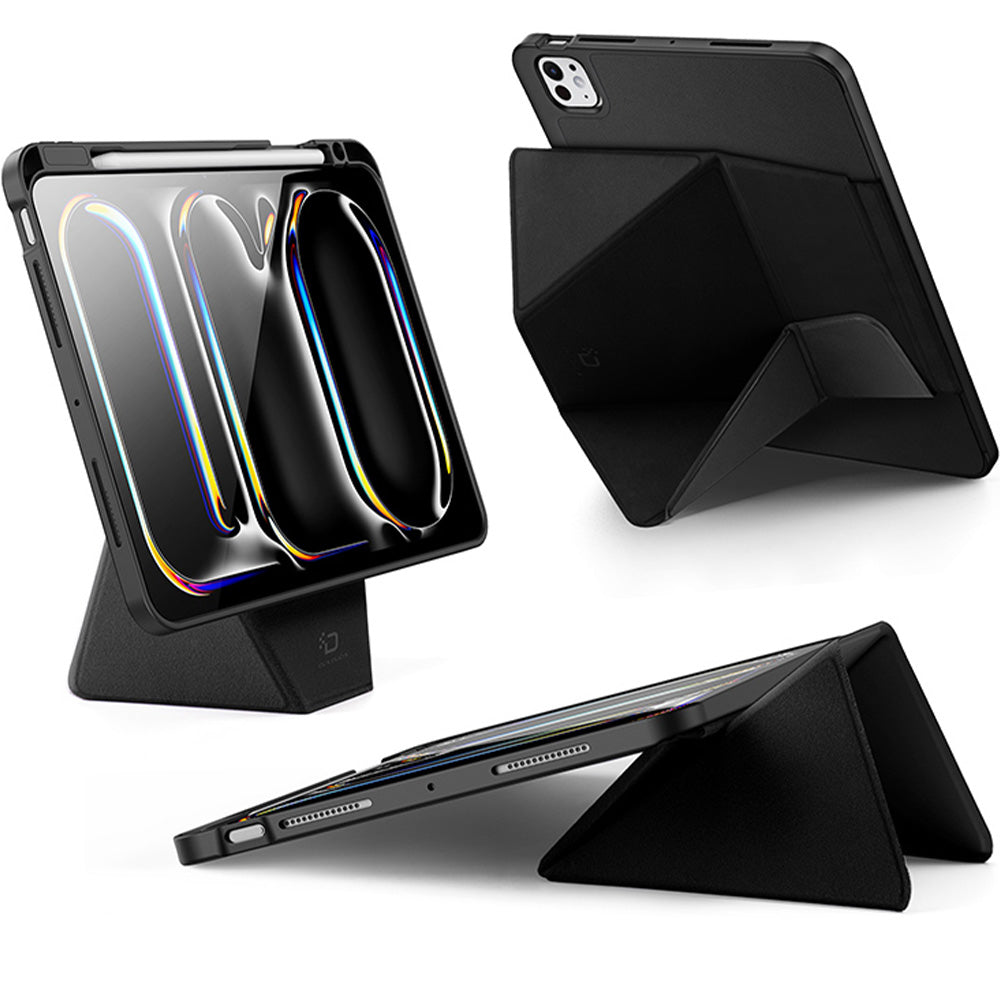 Schutzhülle mit Klappe für iPad Pro 11" 2025 / 2024, Dux Ducis Vers, Schwarz