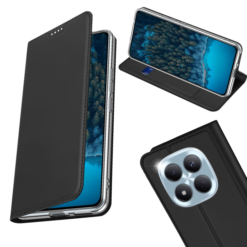Handyhülle mit Klappe für Xiaomi Redmi Note 15 Pro 4G, Dux Ducis Skin Pro, Schwarz