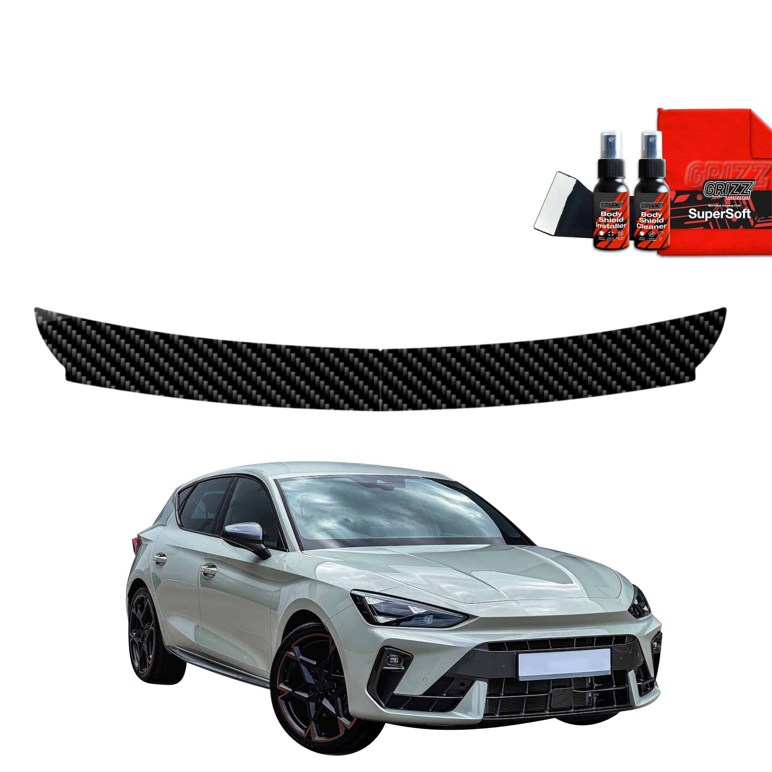Kohlenstoff Schutzfolie Grizz Protector für Ladekante - Cupra Leon Hatchback (2024-2026)