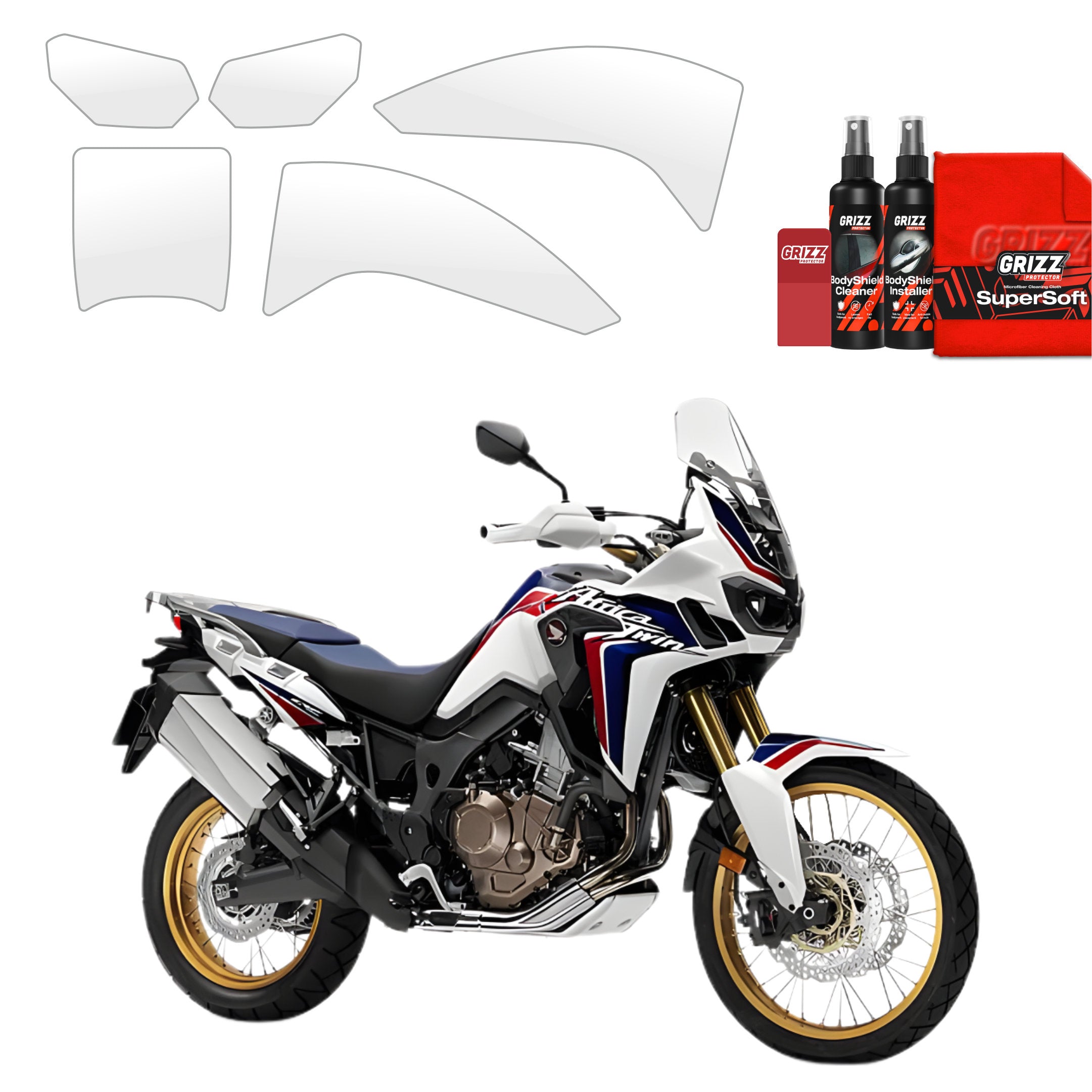 5in1 Schutzfolie Grizz Protector - Honda CRF1000L Africa Twin (2015-2019)