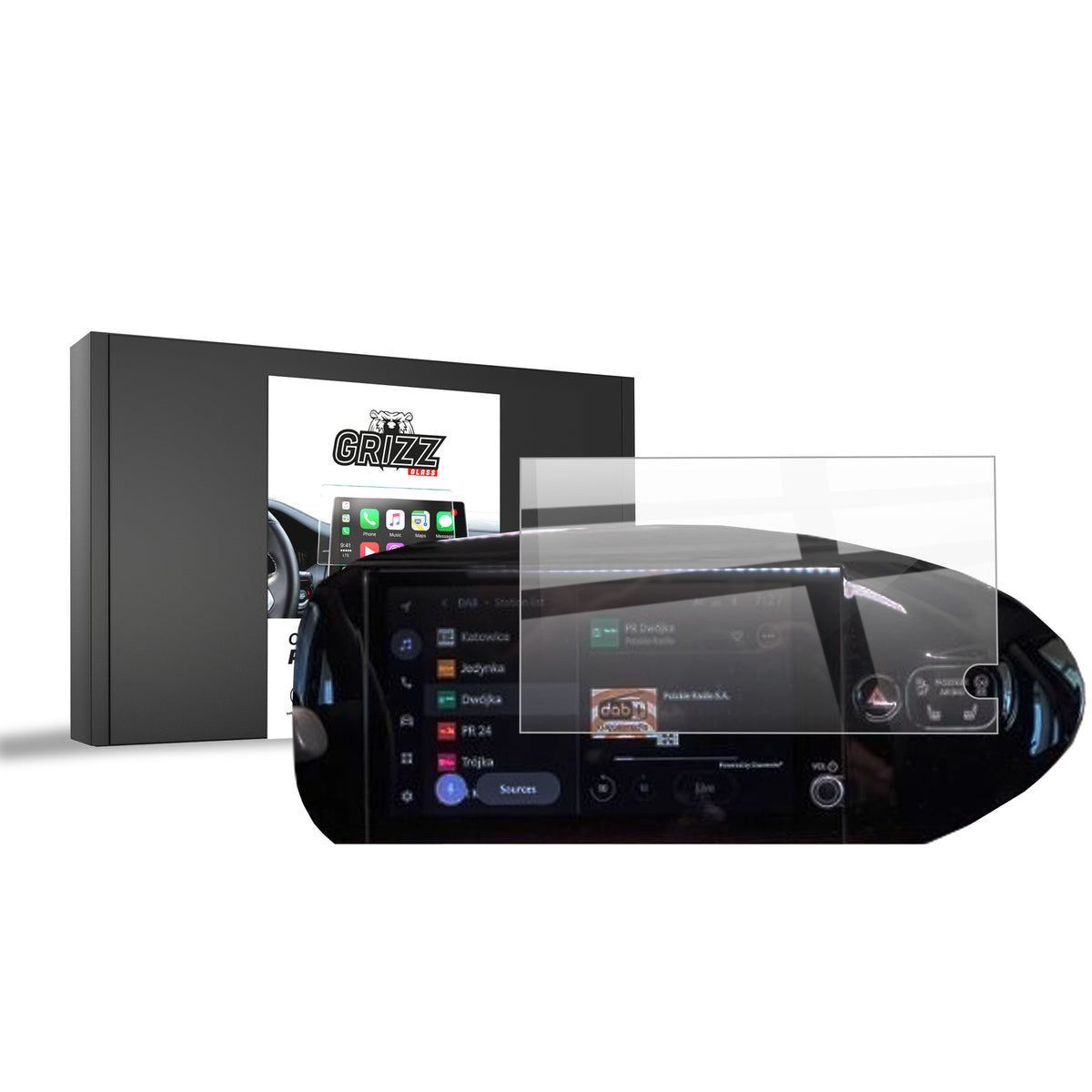 Keramische Autodisplayfolie für Toyota Aygo X 10,5" (2024-2026), Grizz Protector