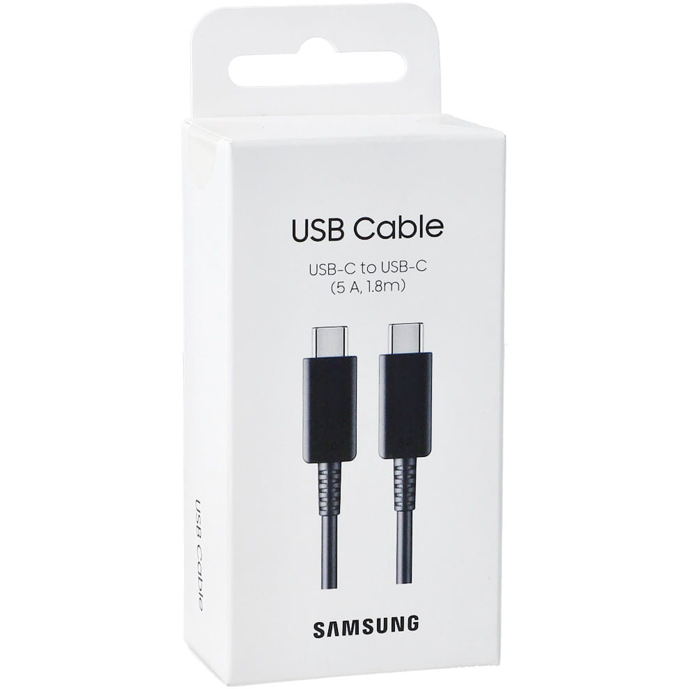 Samsung Kabel EP-DX510JB USB-C auf USB-C 1,8m 5A, Schwarz