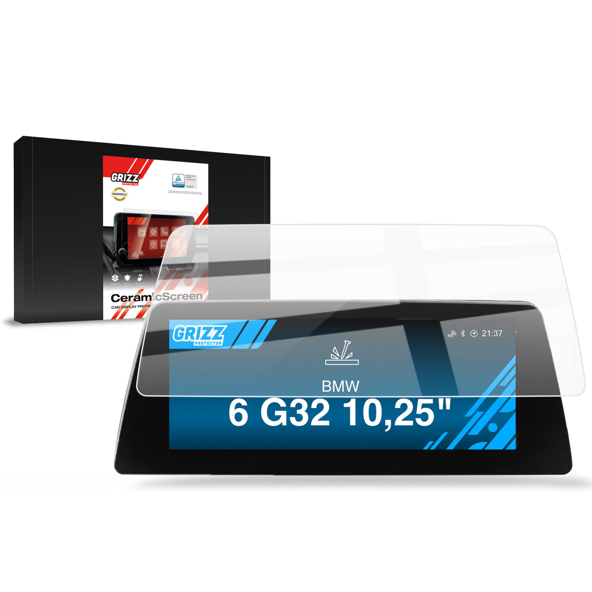 Keramische Autodisplayfolie für BMW 6 G32 10,25" (2017-2020), Grizz Protector