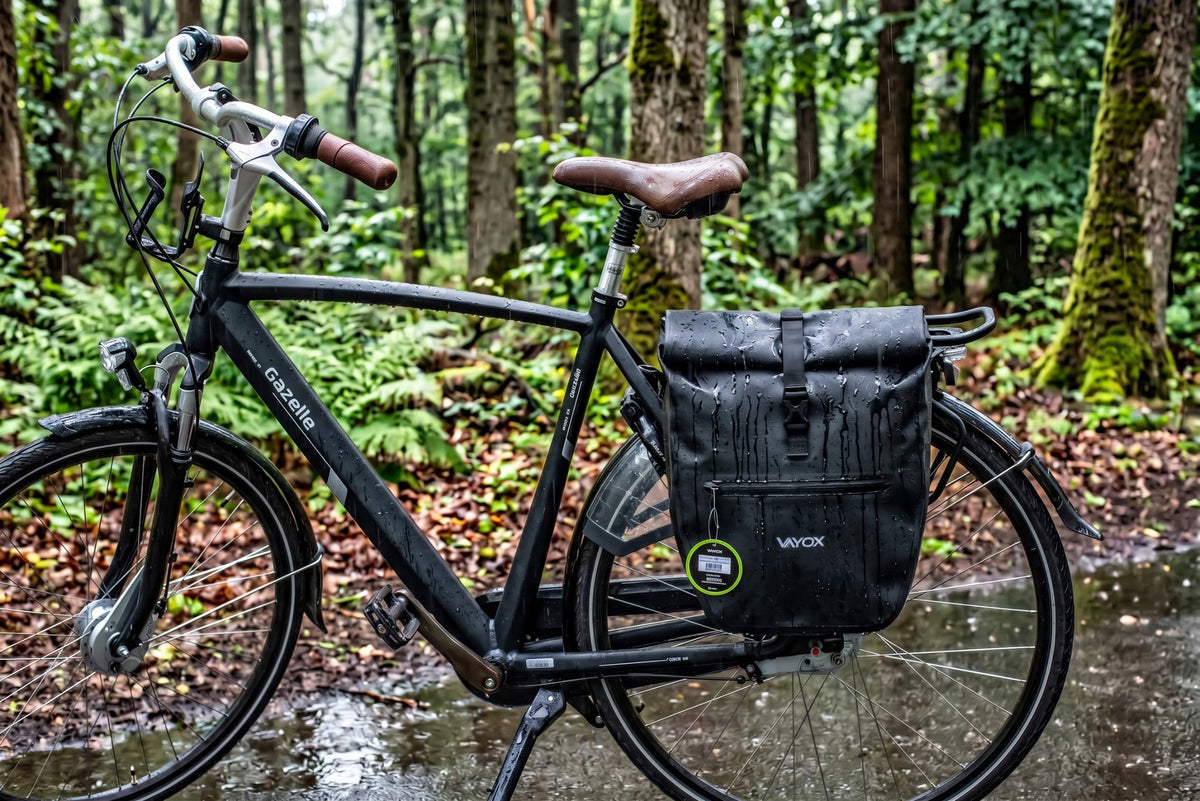 Fahrradtasche für den Gepäckträger, Vayox VA0445B 25L, Schwarz