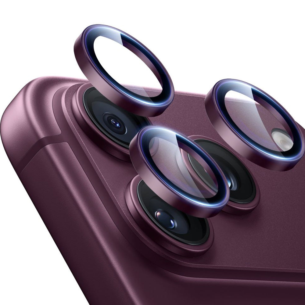 Kameraglas für iPhone 18 Pro / Max, ESR Armorite Camera Lens Protector, Burgunderrot (1/8)