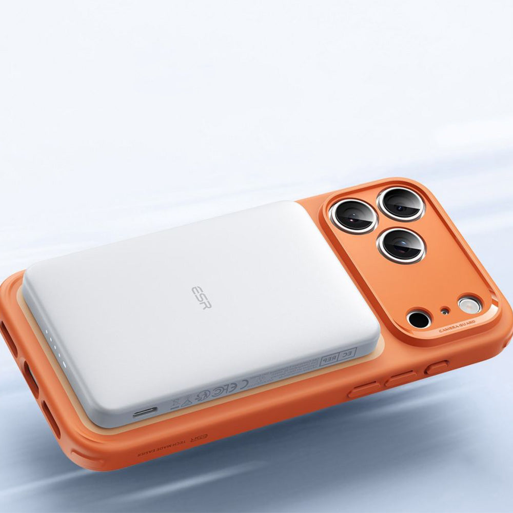Handyhülle für iPhone 17 Pro, ESR Classic Hybrid mit MagSafe, Durchscheinend-Orange