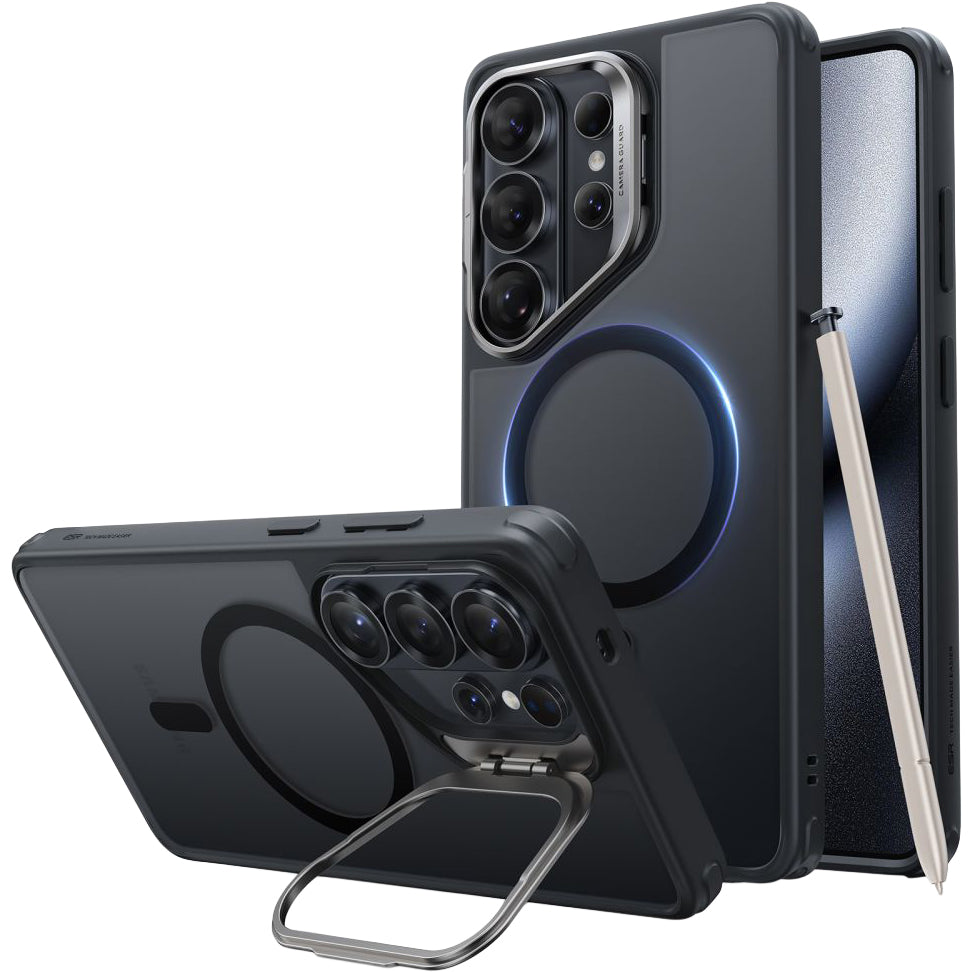Handyhülle für Galaxy S26 Ultra, ESR Classic Hybrid Kickstand mit MagSafe, mattes Schwarz