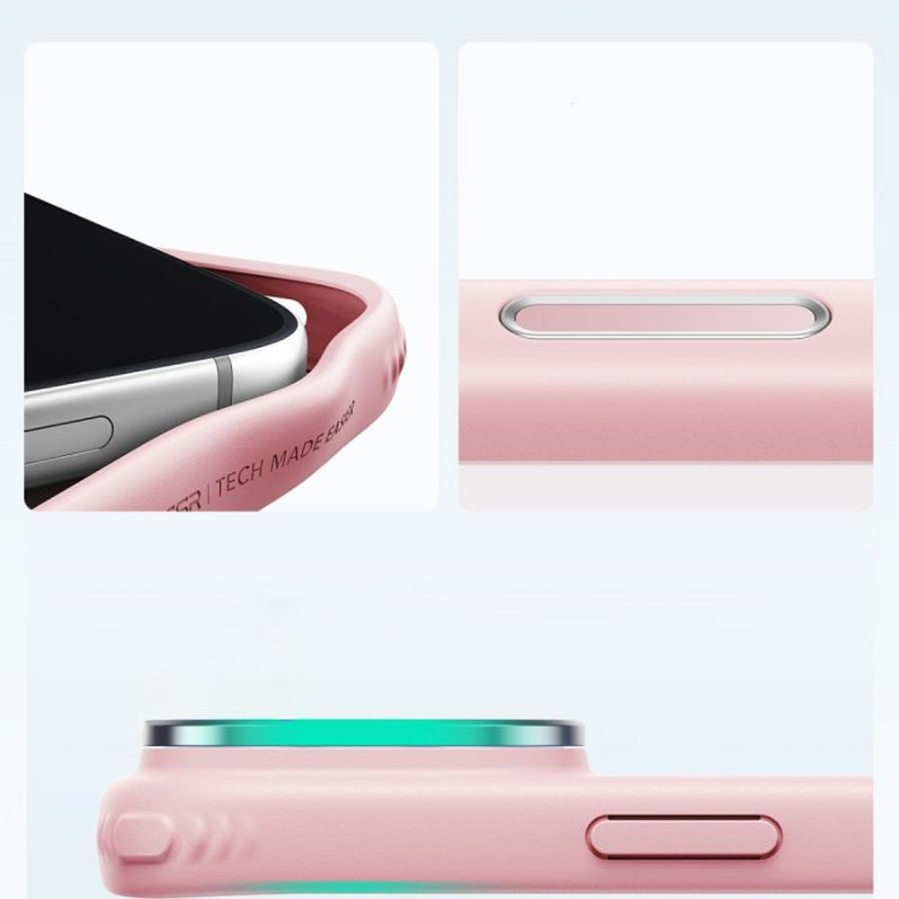 Handyhülle für iPhone 18 Pro / 17 Pro, ESR Classic Hybrid Kickstand mit MagSafe, Hellrosa-Rauchfarben (5/6)