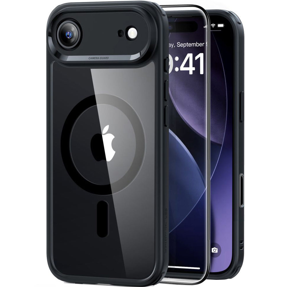 Set Handyhülle, Glas für iPhone Air, ESR Classic Hybrid mit MagSafe & Tempered Glass, Schwarz und Transparent