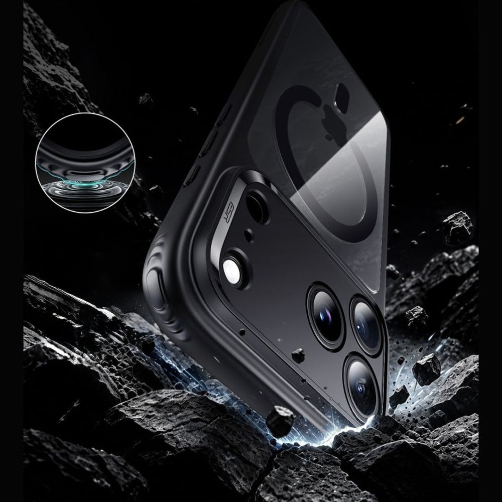 Set: Handyhülle, Glas für iPhone 18 Pro / 17 Pro, ESR Classic Hybrid mit MagSafe & Tempered Glass, Transparent-Schwarz (4/5)