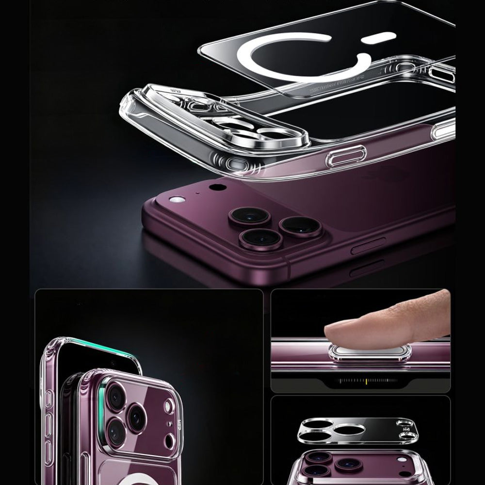 Set: Handyhülle, Glas für iPhone 18 Pro Max / 17 Pro Max, ESR Classic Hybrid mit MagSafe & Tempered Glass, Transparent (6/7)