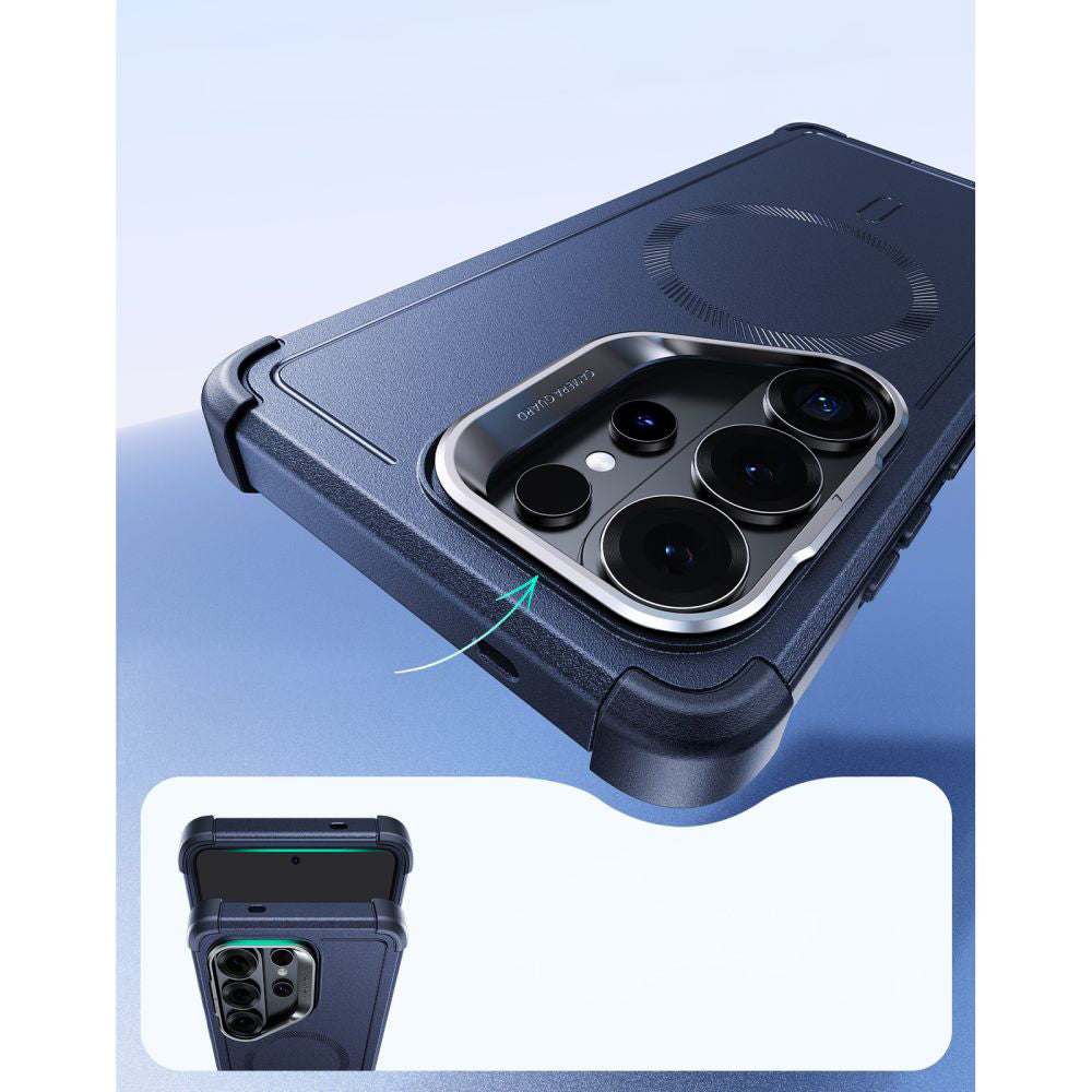 Handyhülle für Galaxy S26 Ultra, ESR Cyber Tough Case Kickstand mit MagSafe, Schwarz