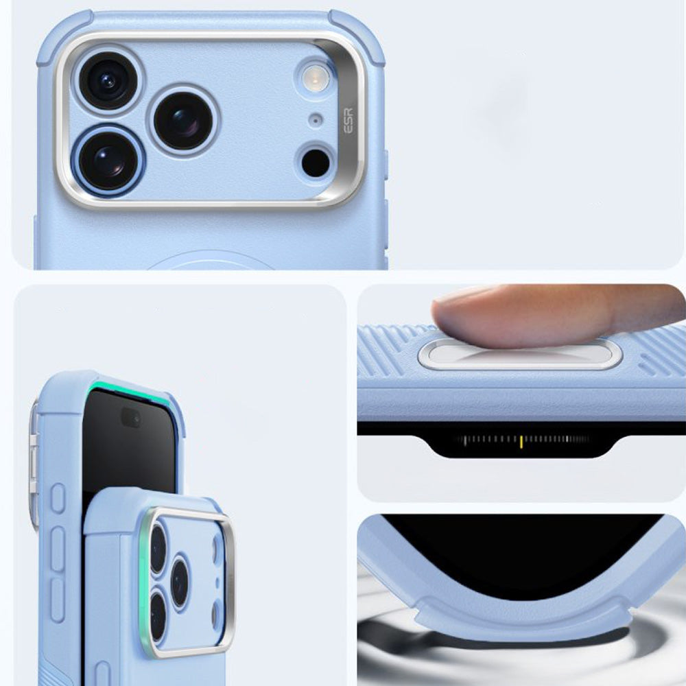 Handyhülle für iPhone 18 Pro / 17 Pro, ESR Cyber Tough Case Kickstand mit MagSafe, Hellblau (5/7)