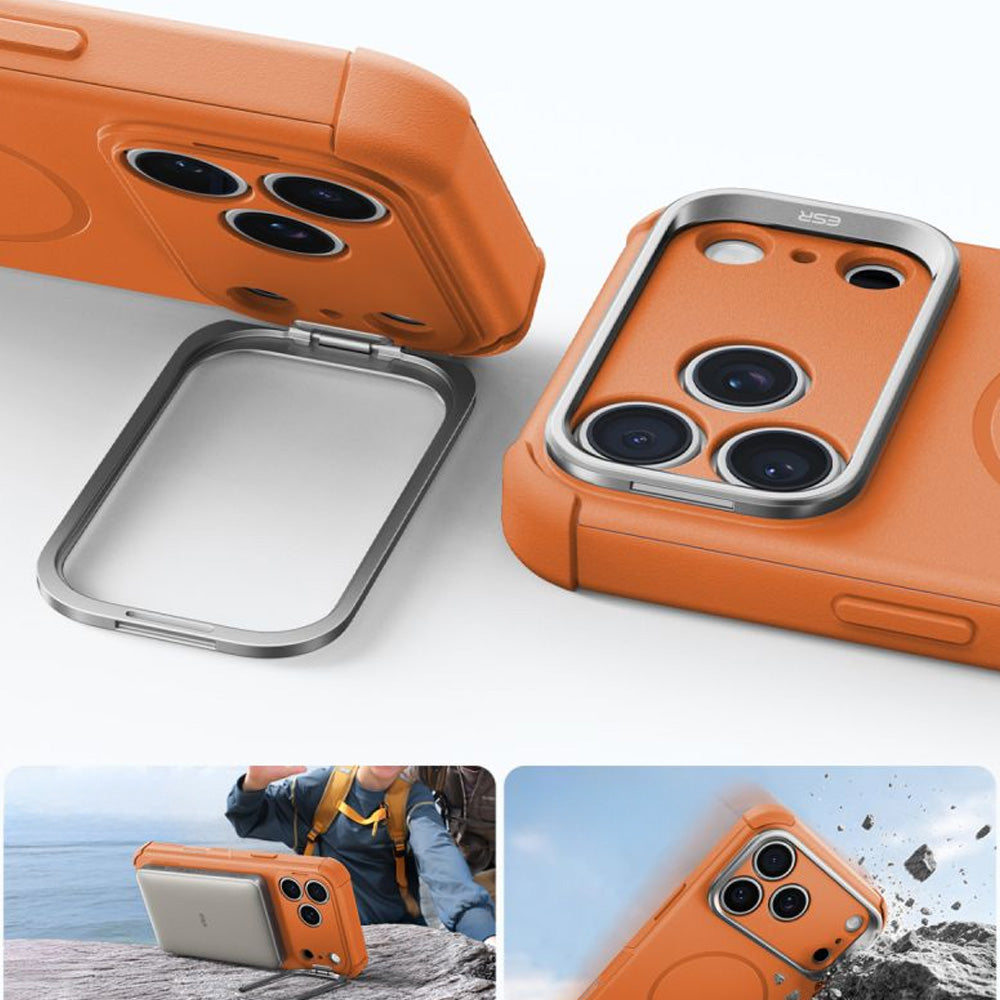 Handyhülle für iPhone 18 Pro / 17 Pro, ESR Cyber Tough Case Kickstand mit MagSafe, Orange (5/8)