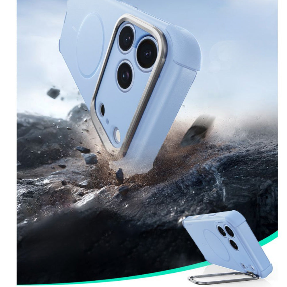 Handyhülle für iPhone 18 Pro Max / 17 Pro Max, ESR Cyber Tough Case Kickstand mit MagSafe, Hellblau (2/7)