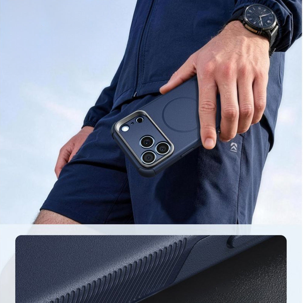 Handyhülle für iPhone 18 Pro Max / 17 Pro Max, ESR Cyber Tough Case Kickstand mit MagSafe, Dunkelblau (7/8)