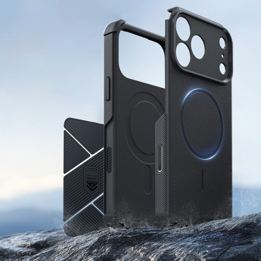 Handyhülle für iPhone 18 Pro / 17 Pro, ESR Cyber Tough Case mit MagSafe, Schwarz (4/6)