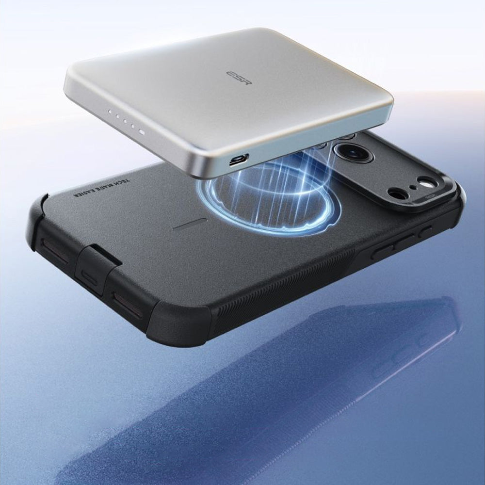 Handyhülle für iPhone 18 Pro / 17 Pro, ESR Cyber Tough Case mit MagSafe, Schwarz (6/6)