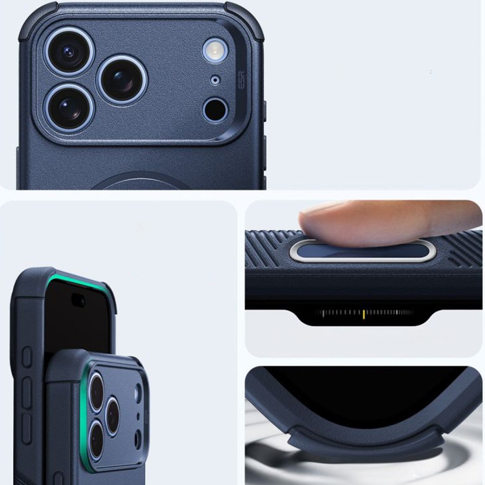 Handyhülle für iPhone 18 Pro / 17 Pro, ESR Cyber Tough Case mit MagSafe, Dunkelblau (3/6)