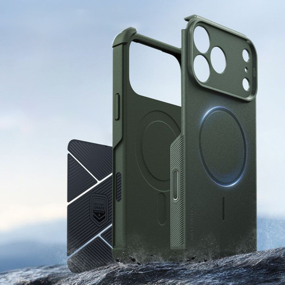 Handyhülle für iPhone 18 Pro Max / 17 Pro Max, ESR Cyber Tough Case mit MagSafe, Dunkelgrün (4/6)