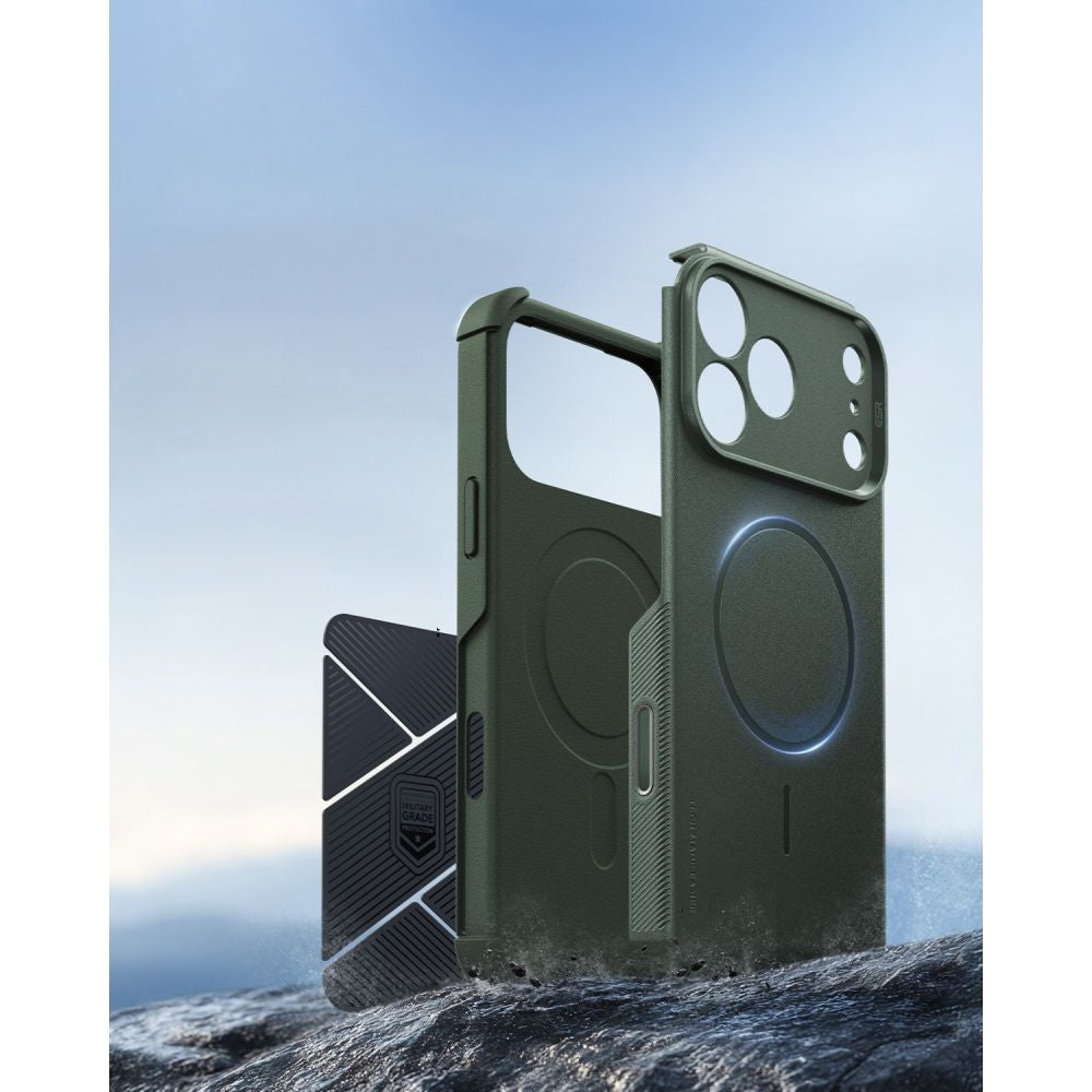 Handyhülle für iPhone 18 Pro / 17 Pro, ESR Cyber Tough Case mit MagSafe, Grün