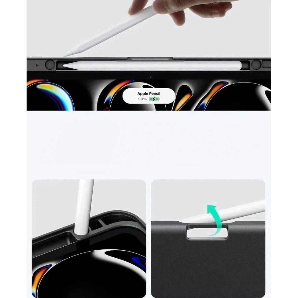 Schutzhülle mit Klappe für iPad Pro 11" 5/6 2025/2024, ESR Flip Hybrid, Schwarz
