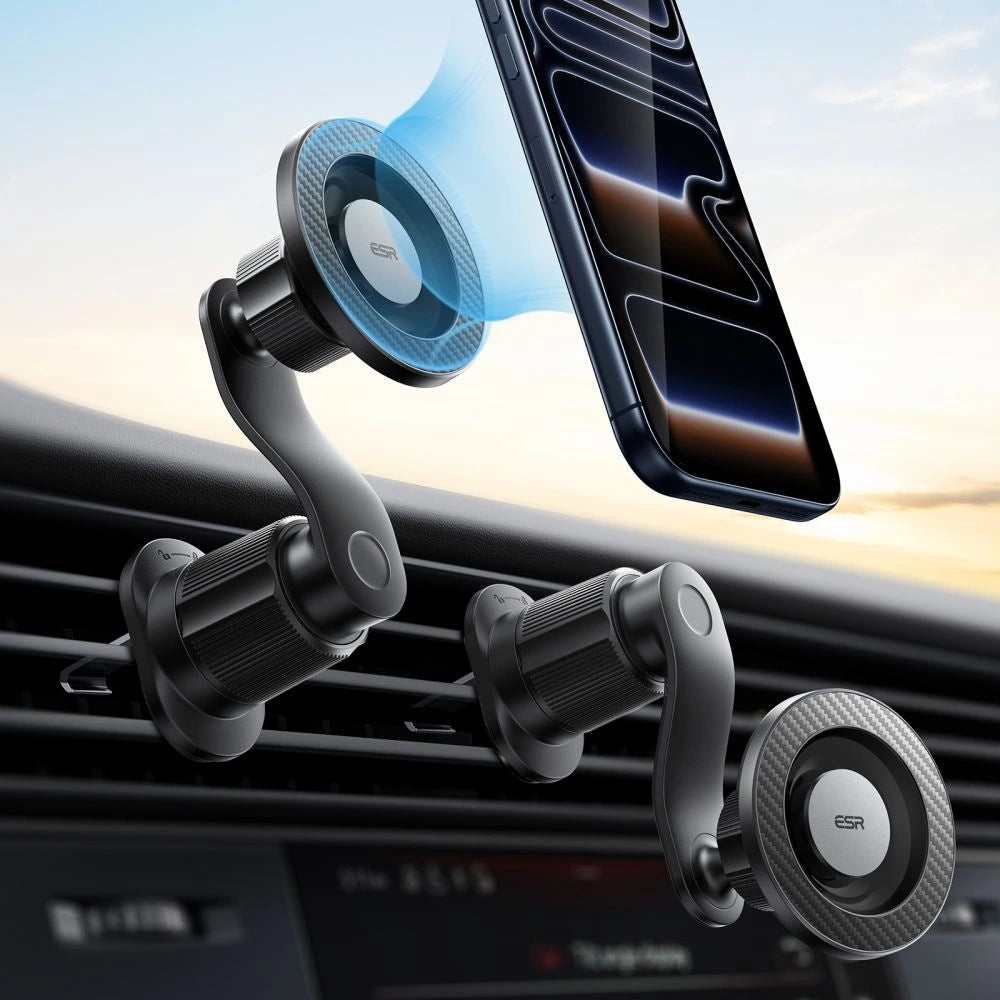 Magnetischer Autohalter für Mobiltelefone für MagSafe ESR Omnilock 2B523, Schwarz