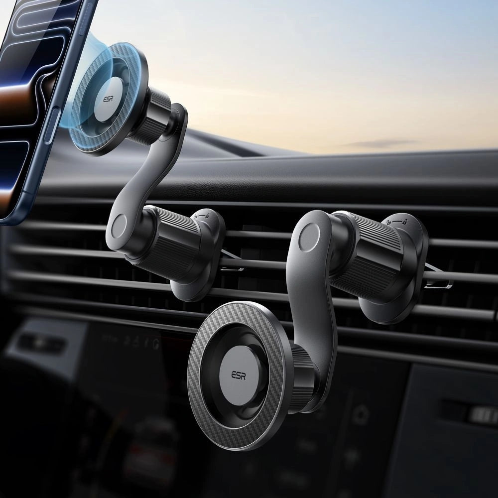 Magnetischer Autohalter für Mobiltelefone für MagSafe ESR Omnilock 2B523, Schwarz