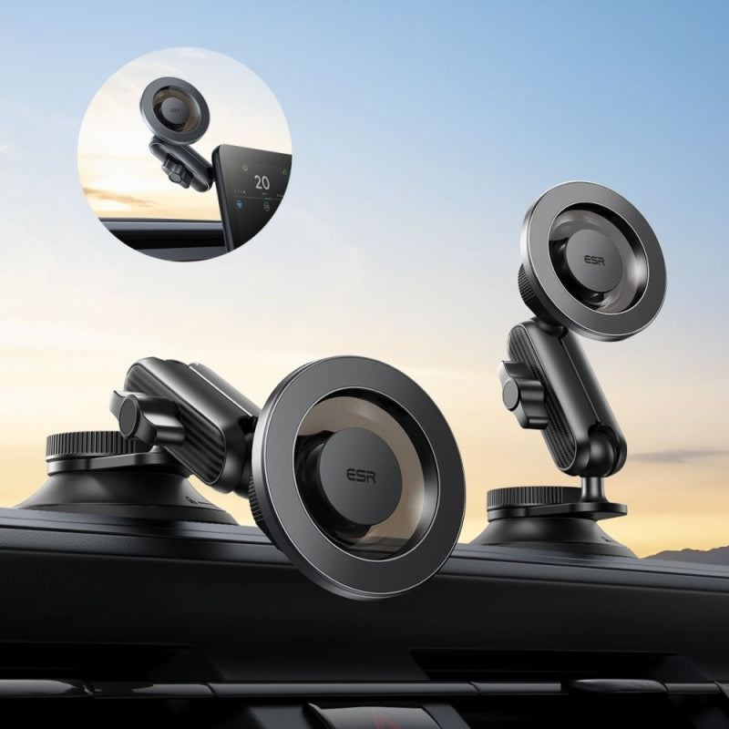Magnetischer Autohalter für Mobiltelefone für MagSafe ESR Omnilock, Schwarz