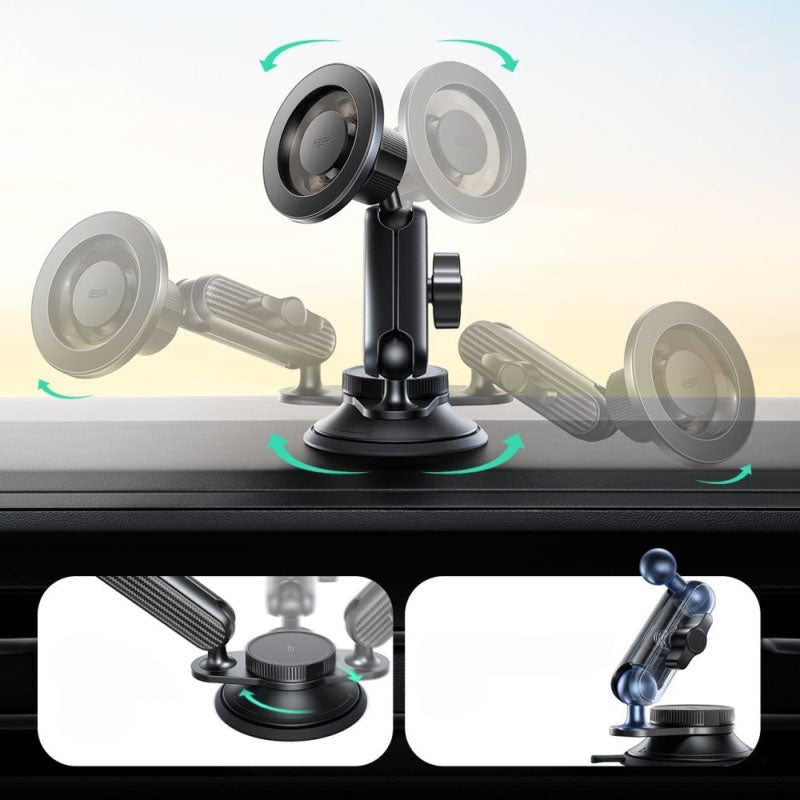 Magnetischer Autohalter für Mobiltelefone für MagSafe ESR Omnilock, Schwarz