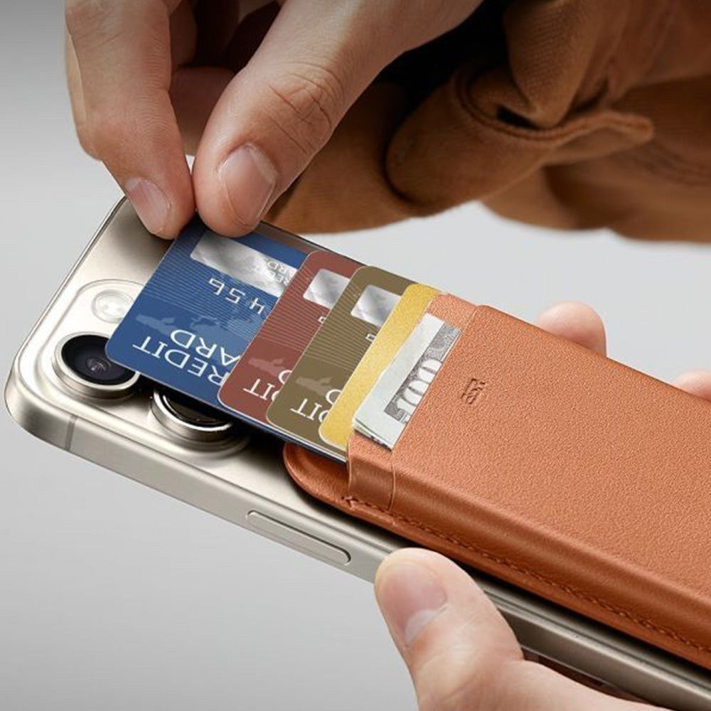 Kartenhalter mit RFID-Schutz, ESR Magnetic Wallet mit MagSafe, Braun (11/11)