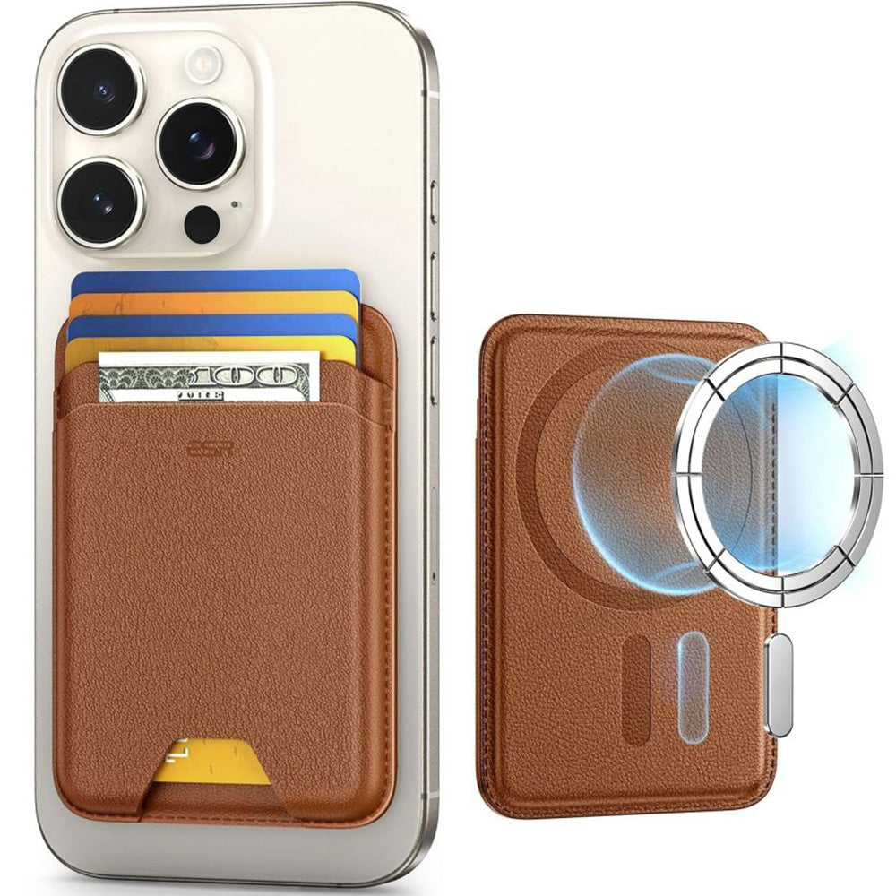 Kartenhalter mit RFID-Schutz, ESR Magnetic Wallet mit MagSafe, Braun (8/11)