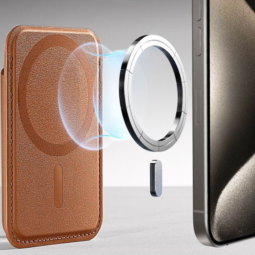 Kartenhalter mit RFID-Schutz, ESR Magnetic Wallet mit MagSafe, Braun (9/11)