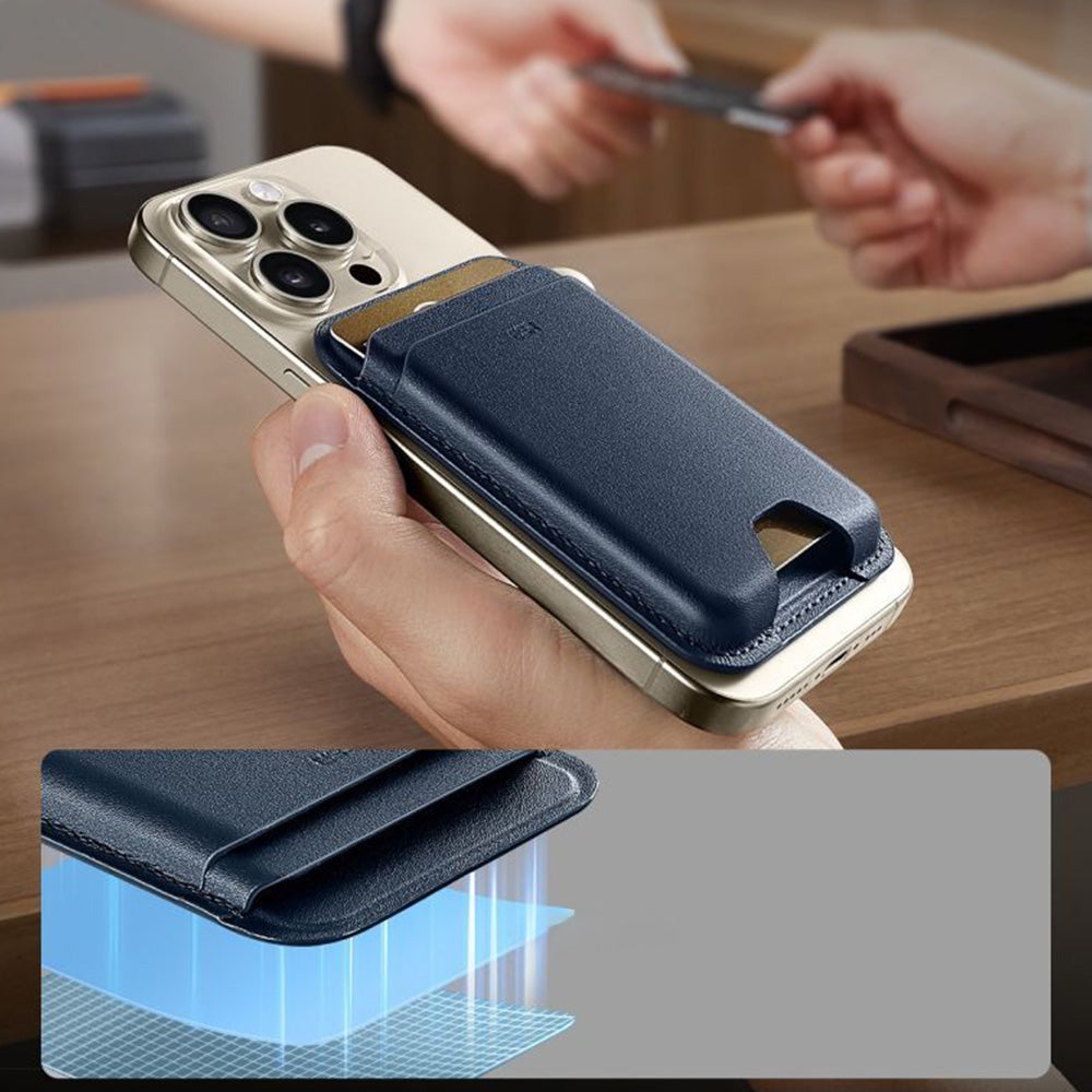 Kartenhalter mit RFID-Schutz, ESR Magnetic Wallet mit MagSafe, Dunkelblau (4/11)