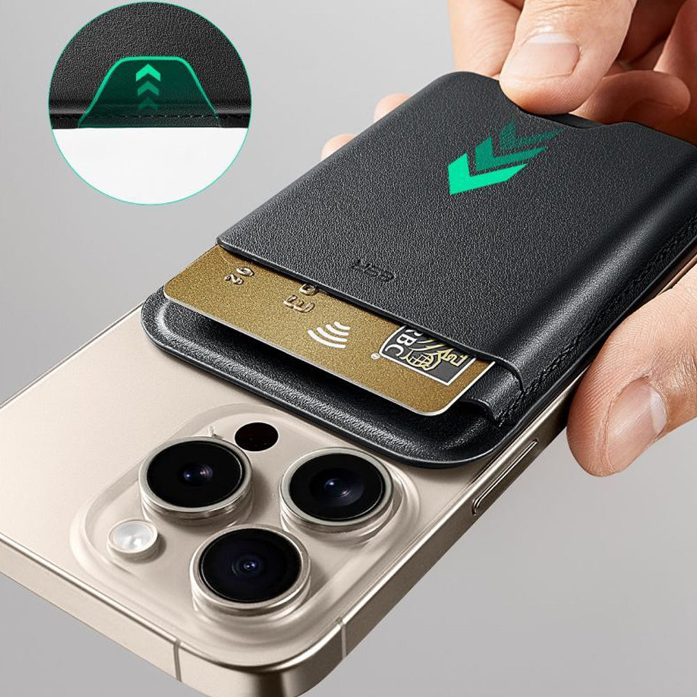 Kartenhalter mit RFID-Schutz, ESR Magnetic Wallet mit MagSafe, Schwarz (6/11)