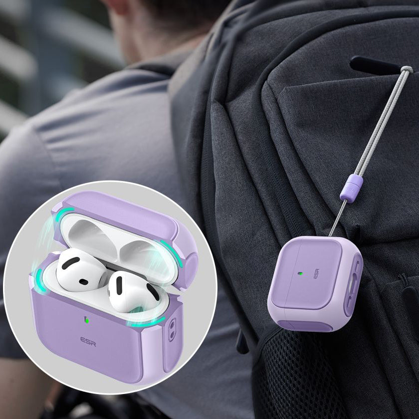 Schutzhülle ESR Orbit HaloLock MagSafe für AirPods 5 / 4, Violett