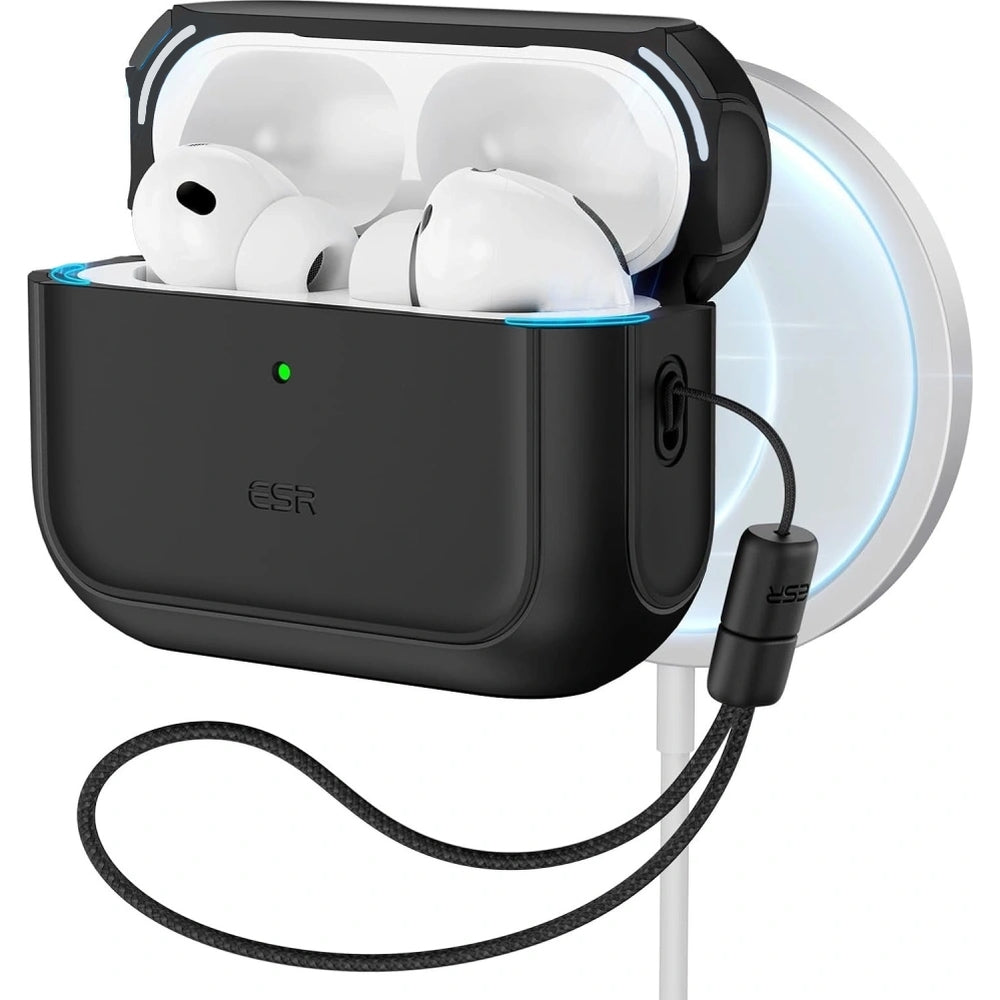 Schutzhülle ESR Orbit HaloLock MagSafe für AirPods Pro 3, Schwarz