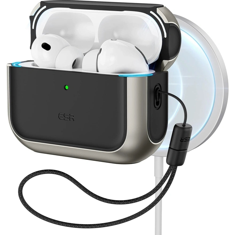 Schutzhülle ESR Orbit HaloLock MagSafe für AirPods Pro 3, Titanium