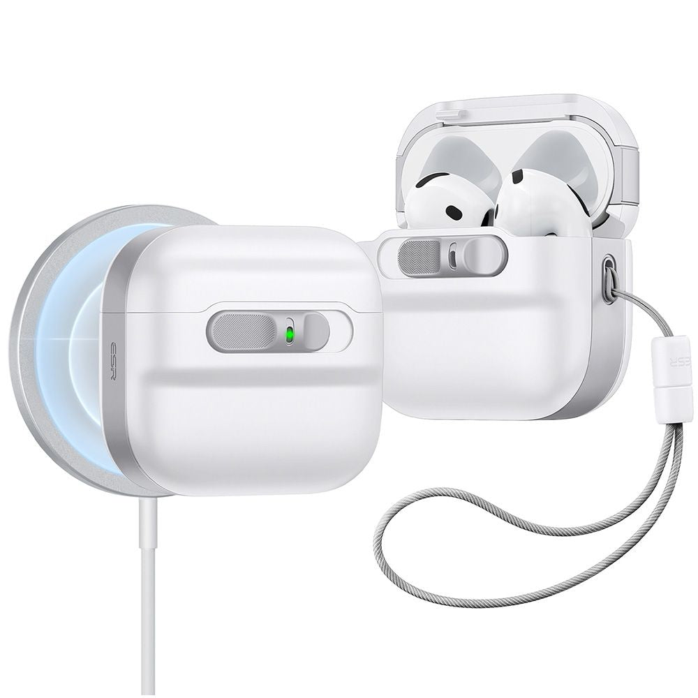 Schutzhülle für Apple AirPods 5 / 4, ESR Pulse HaloLock MagSafe, Weiß