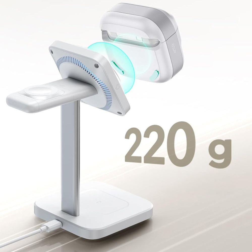 Schutzhülle für Apple AirPods 5 / 4, ESR Pulse HaloLock MagSafe, Weiß