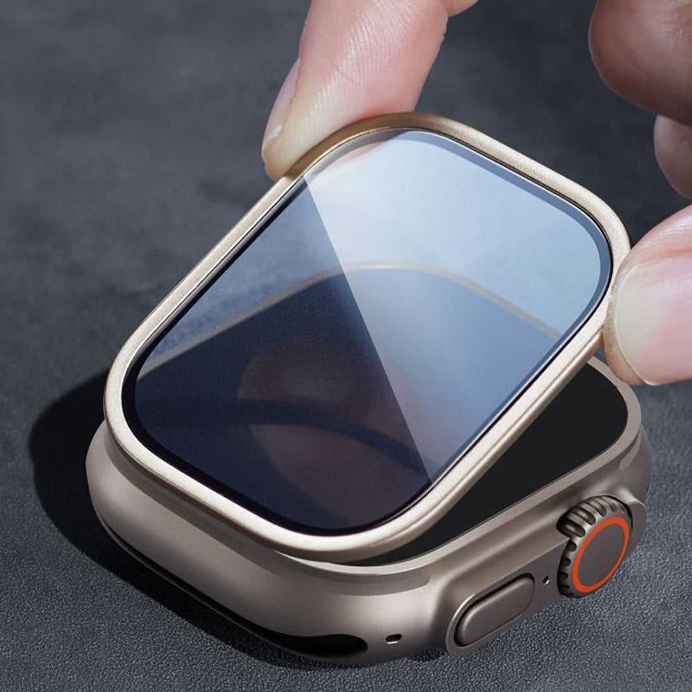 Gehärtetes Glas für Apple Watch Ultra 4/3/2/1 49 mm, ESR Screen Protector Armorite, 2 Stück, Titan