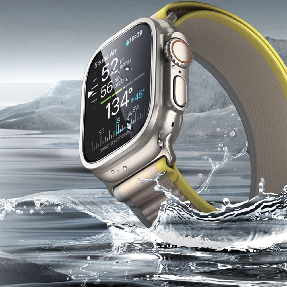 Gehärtetes Glas für Apple Watch Ultra 4/3/2/1 49 mm, ESR Screen Protector Armorite, 2 Stück, Titan