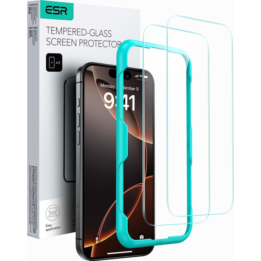 Gehärtetes Glas für iPhone 16 Pro Max, ESR Tempered Glass, 2 Stück