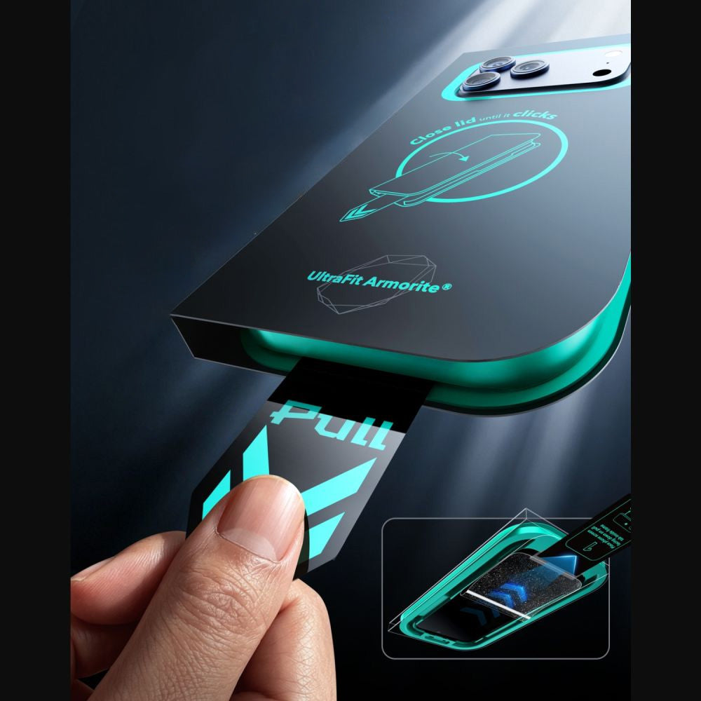 Sichtschutzglas mit Positionierungsrahmen für iPhone 18 Pro, ESR UltraFit Armorite Privacy Tempered Glass, 2 Stück (6/8)