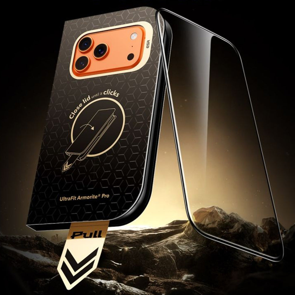 Gehärtetes Glas mit Positionierungsrahmen für iPhone 18 Pro Max / 17 Pro Max, ESR Ultrafit Armorite Pro Tempered Glass (2/7)