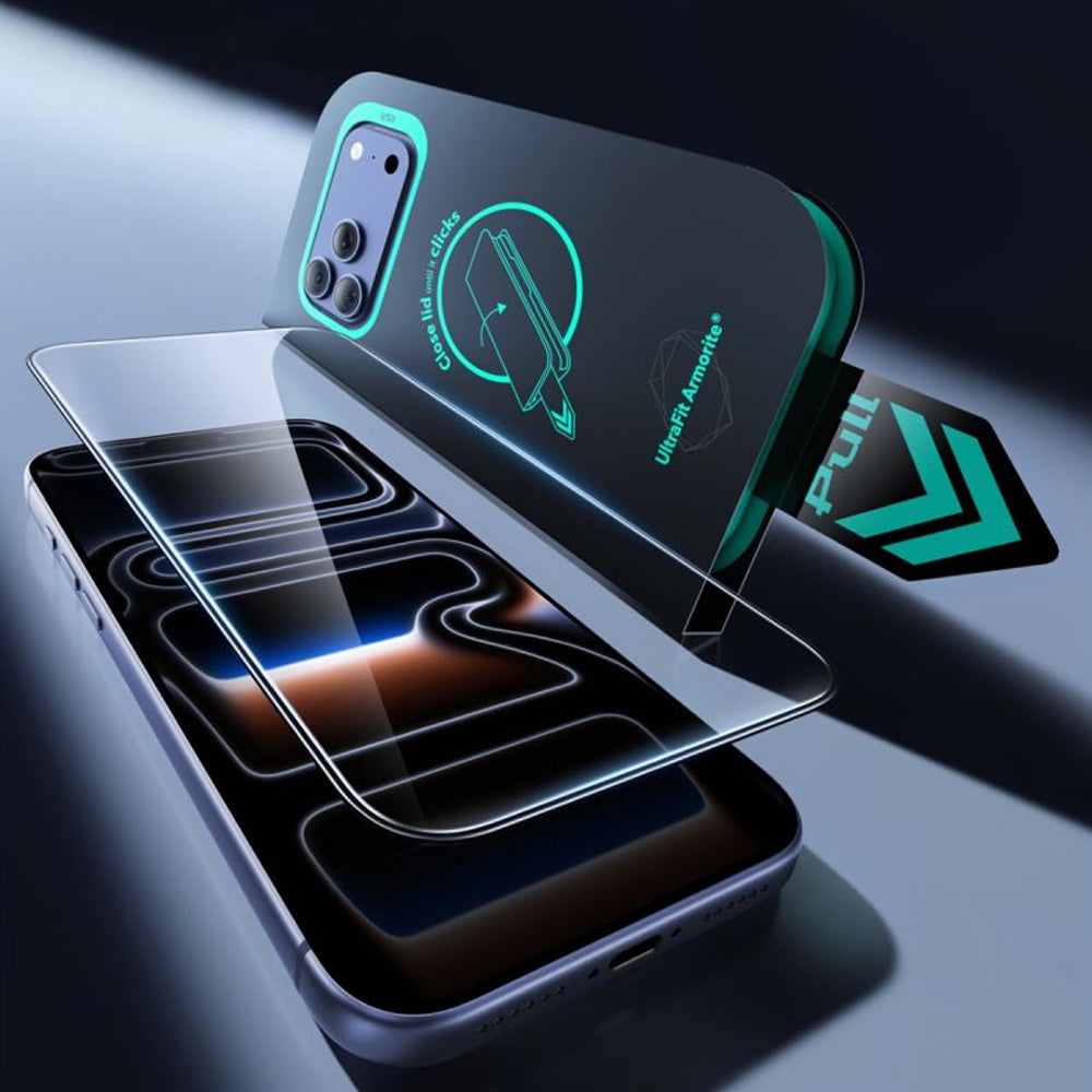 Gehärtetes Glas mit Positionierungsrahmen für iPhone 18 Pro / 17 Pro, ESR UltraFit Armorite Tempered Glass, 2 Stück (3/7)