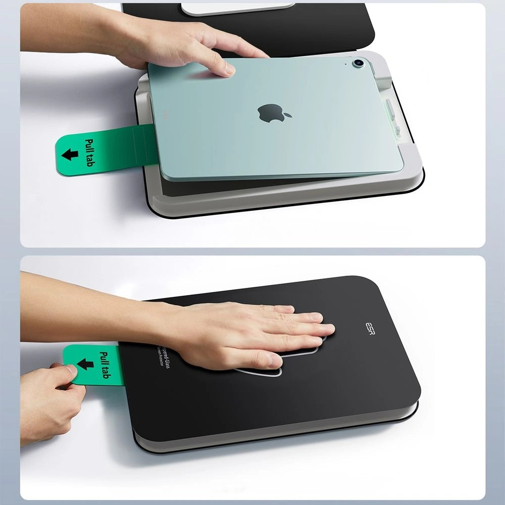 Gehärtetes Glas mit Positionierrahmen für iPad Pro 13" M5 2025 / M4 2024, ESR UltraFit Tempered Glass, 2 Stück
