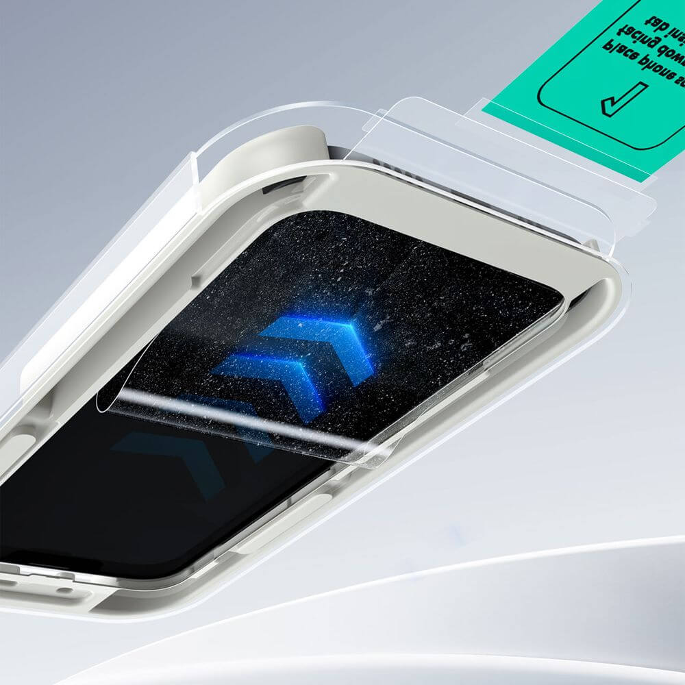 Gehärtetes Glas mit Positionierungsrahmen für iPhone 17e / 16e / 14 / 13 Pro / 13, ESR UltraFit Tempered Glass, 2 Stück