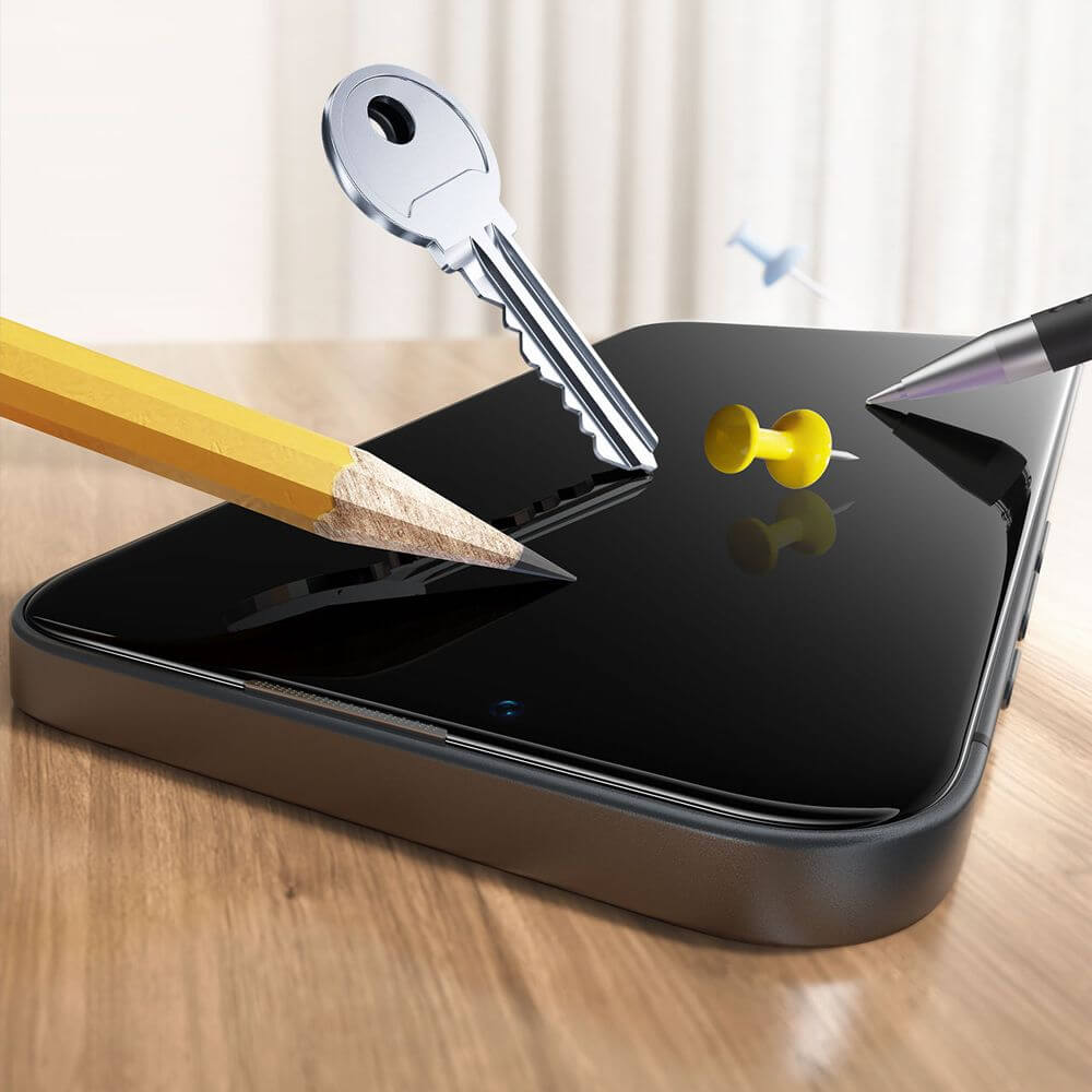 Gehärtetes Glas mit Positionierungsrahmen für iPhone 17e / 16e / 14 / 13 Pro / 13, ESR UltraFit Tempered Glass, 2 Stück